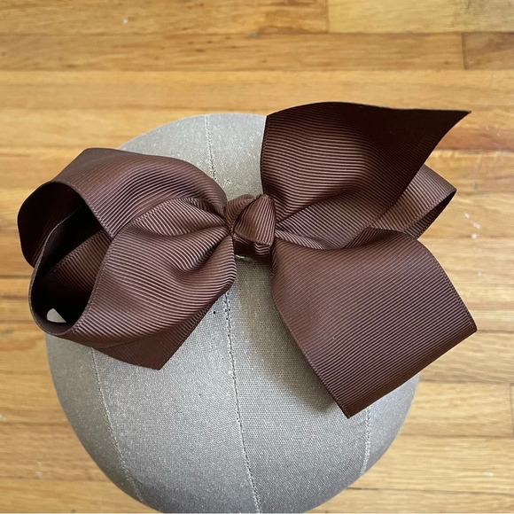 4/$25 Brown Bow Hair Clip - Picture 1 of 6
